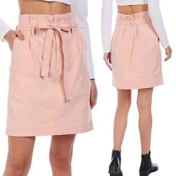 Gap Paperbag Waist Pencil Skirt in Pink Fairy Size 2 - Picture 1 of 9